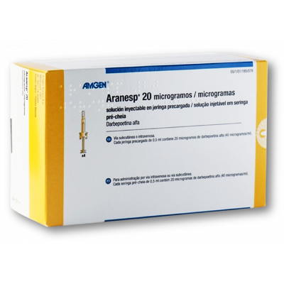 ARANESP 20 MCG ( DARBEPOETIN ALFA ) 4 PREFILLED SYRINGES